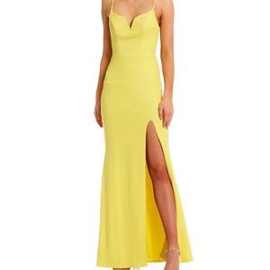Yellow prom dress